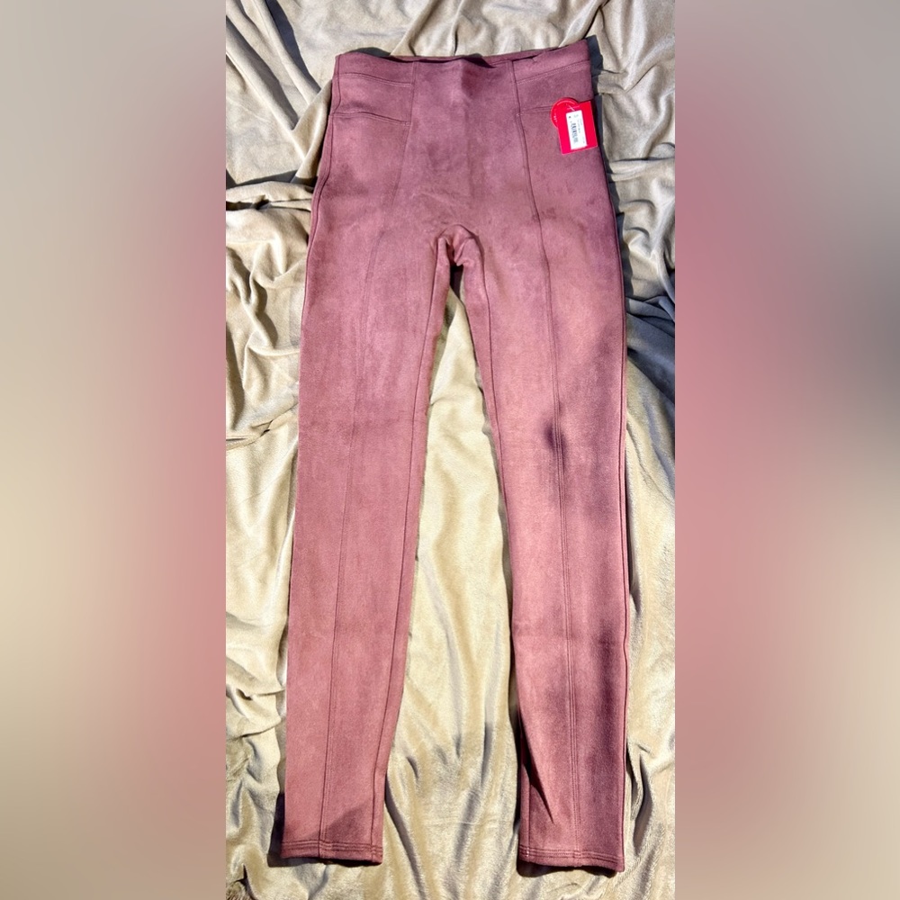 Spanx faux suede leggings